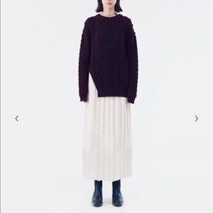 Phillip Lim 3.1 Cable-Knit Wool Sweater New